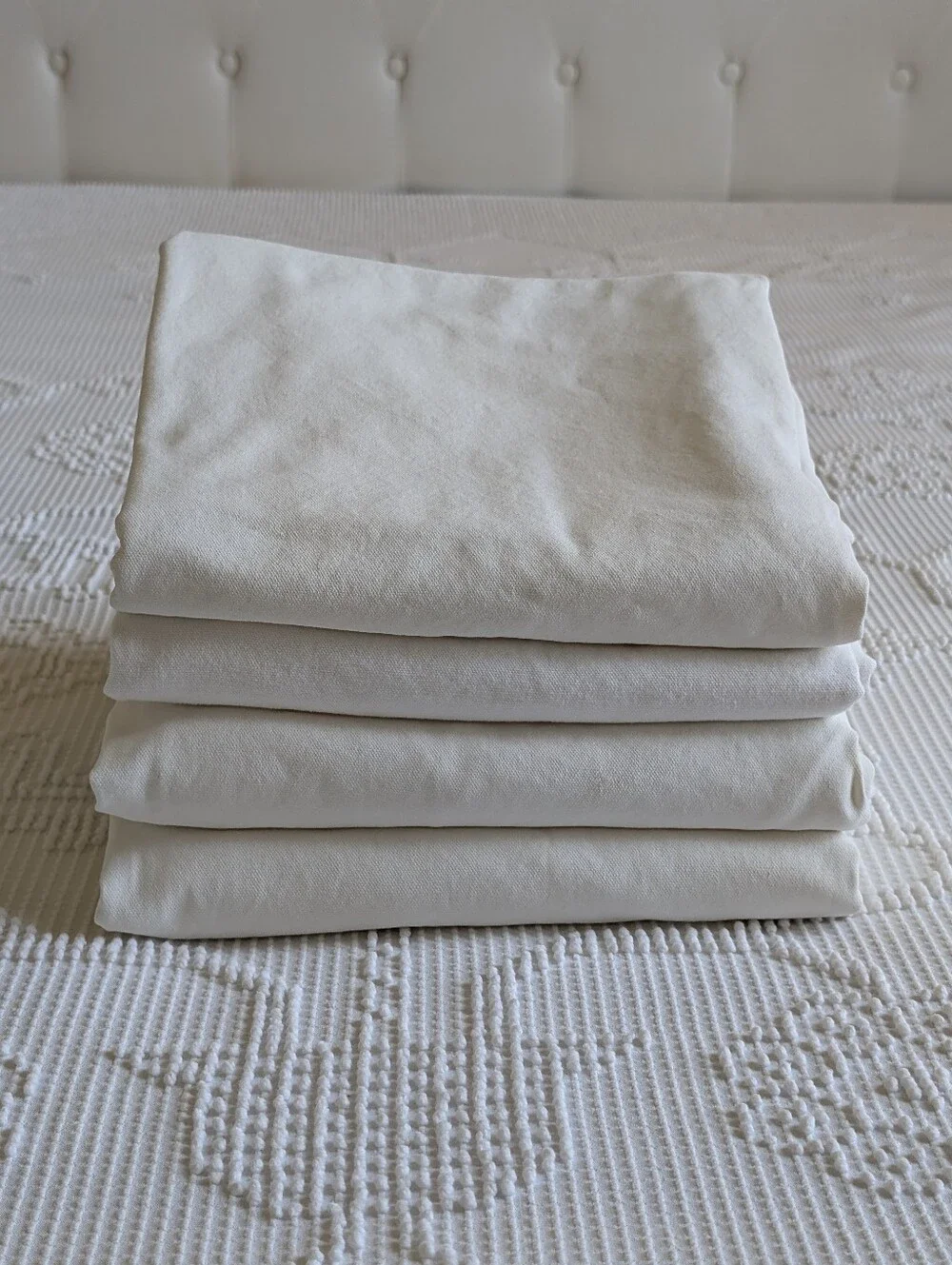 4 Linden Street Cream Cotton Curtain Panels  76